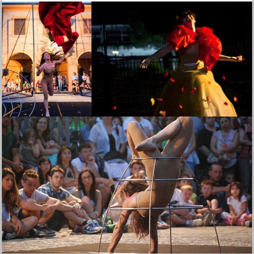 il viaggio di una crinolina,martina nova, lafucina del circo spettacoli e performance, teatro di strada, spettacolo teatro di strada